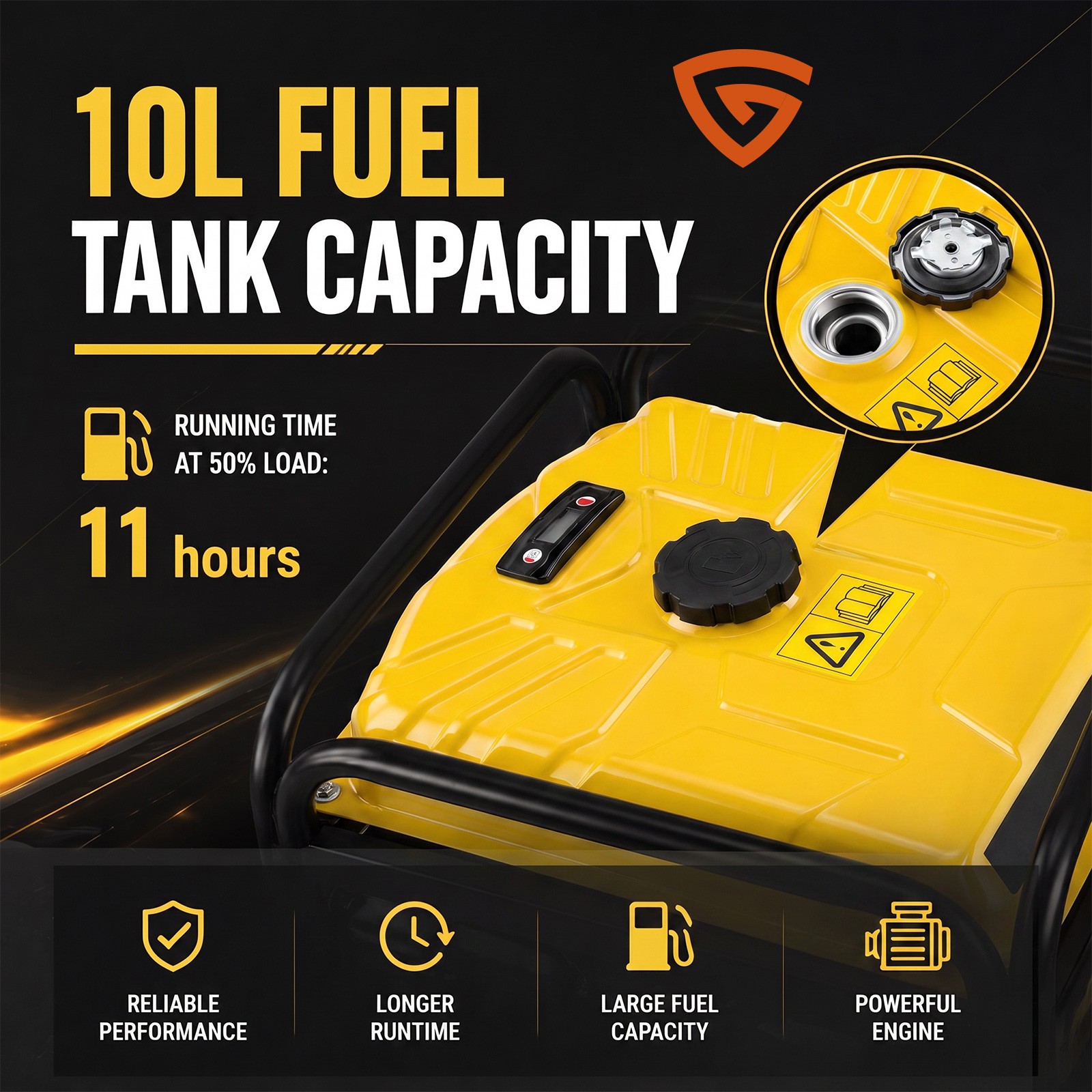 Portable Generator Quiet Emergency Outdoor Camping Portable Power Generator