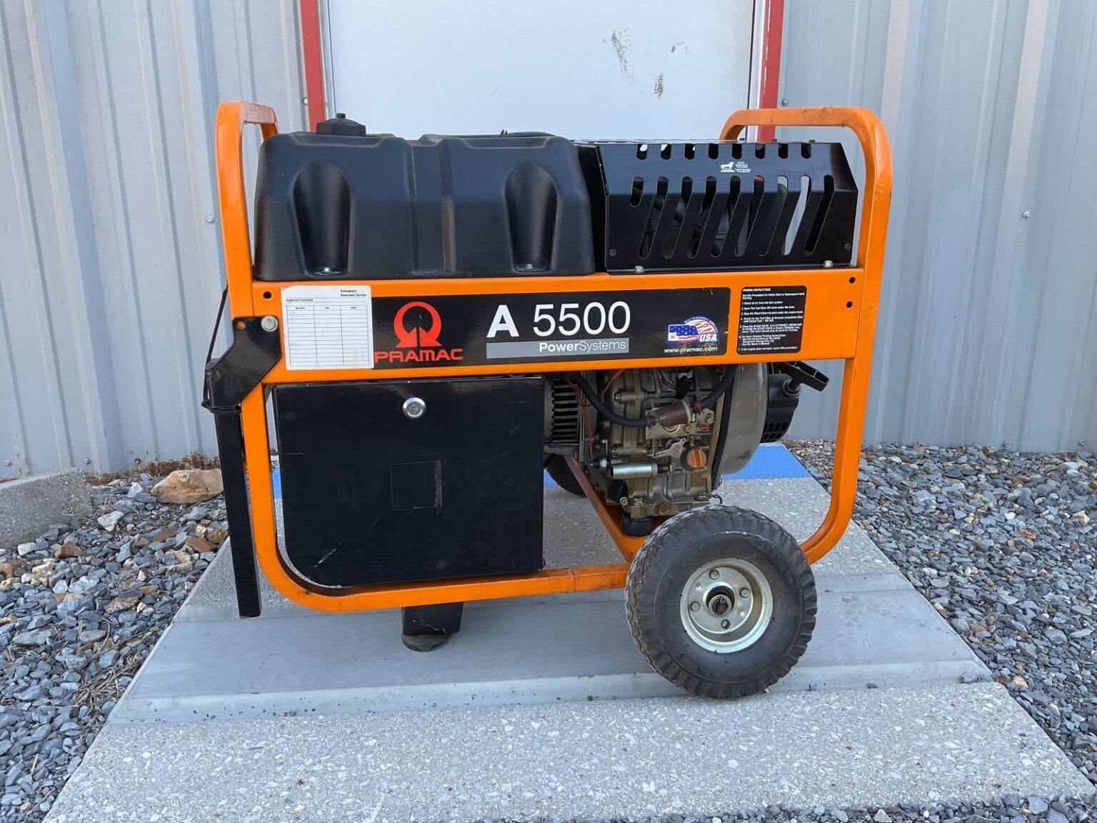 2011 6kW Pramac A5500 Diesel Genset