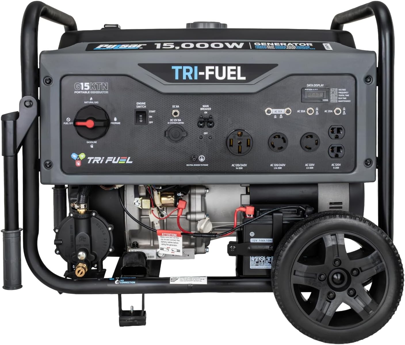 Pulsar 15,000W Tri-Fuel Portable Generator 550cc Engine with Electric Start