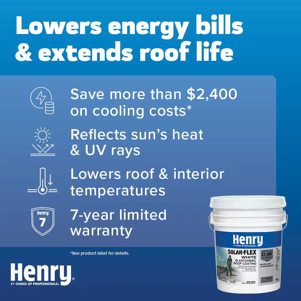 287 Solar-Flex White Acrylic Elastomeric Reflective Roof Coating 4.75 Gal.