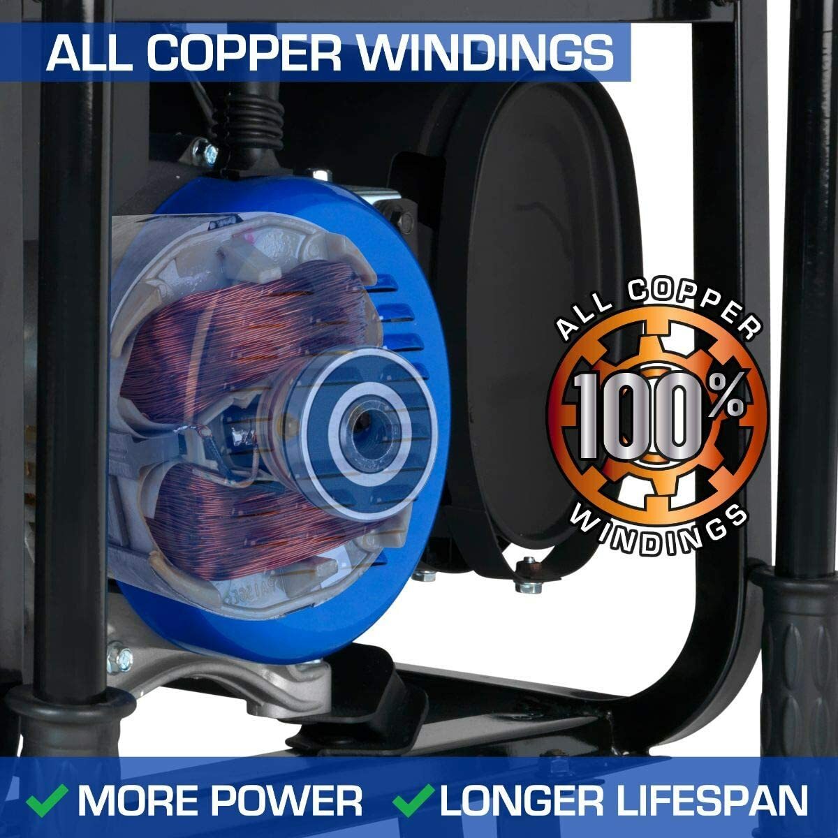DuroMax 13,000-W Portable Hybrid Dual Fuel Powered Generator with Electric Start