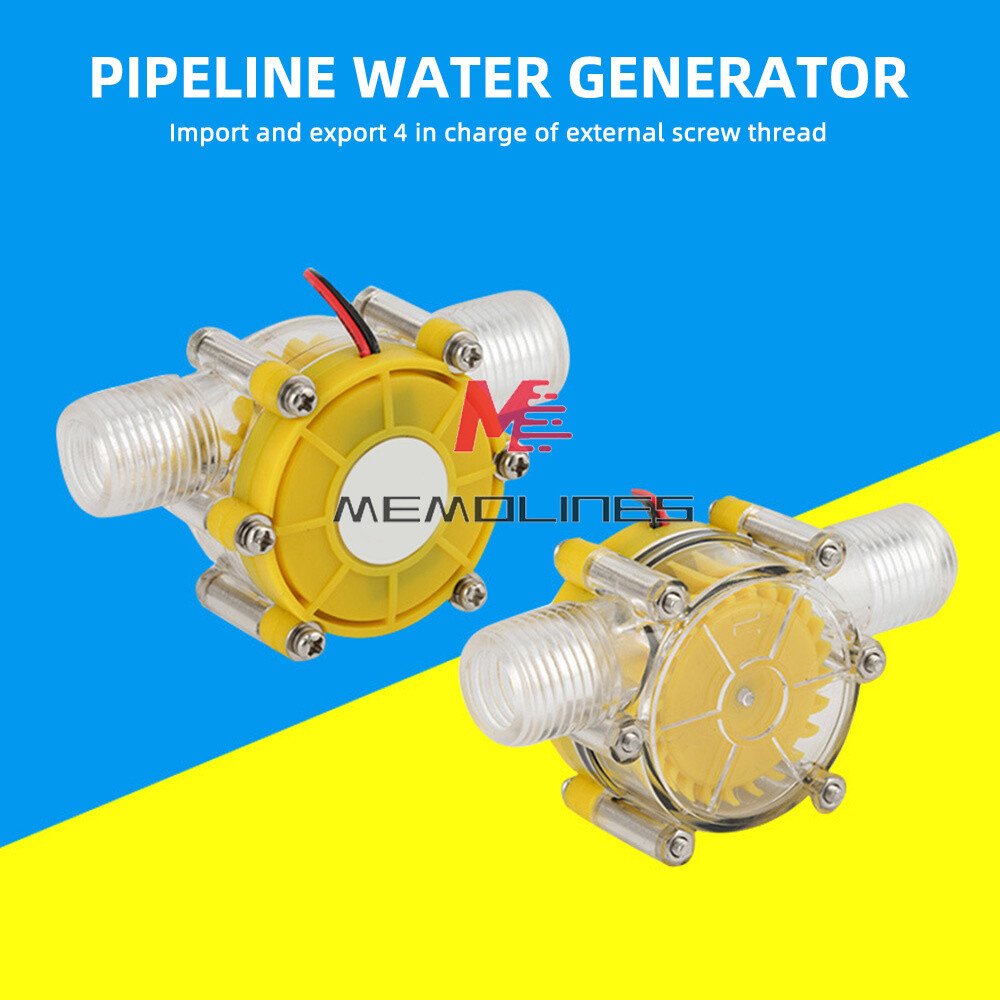 Water Flow Pump Micro Hydro Generator Turbine Flow Hydraulic Power Energy New