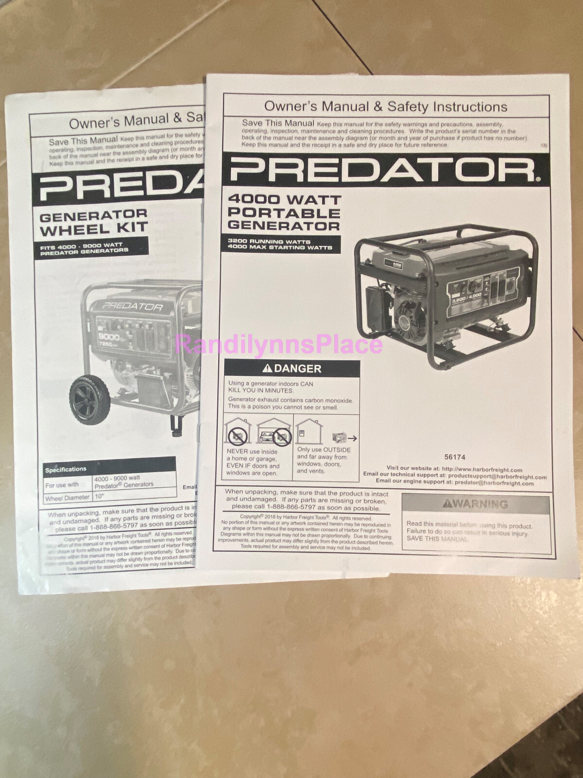Predator 4000 Watt Gas Powered Generator, EPA📢 FREE LOCAL LAS VEGAS NV PICKUP📢