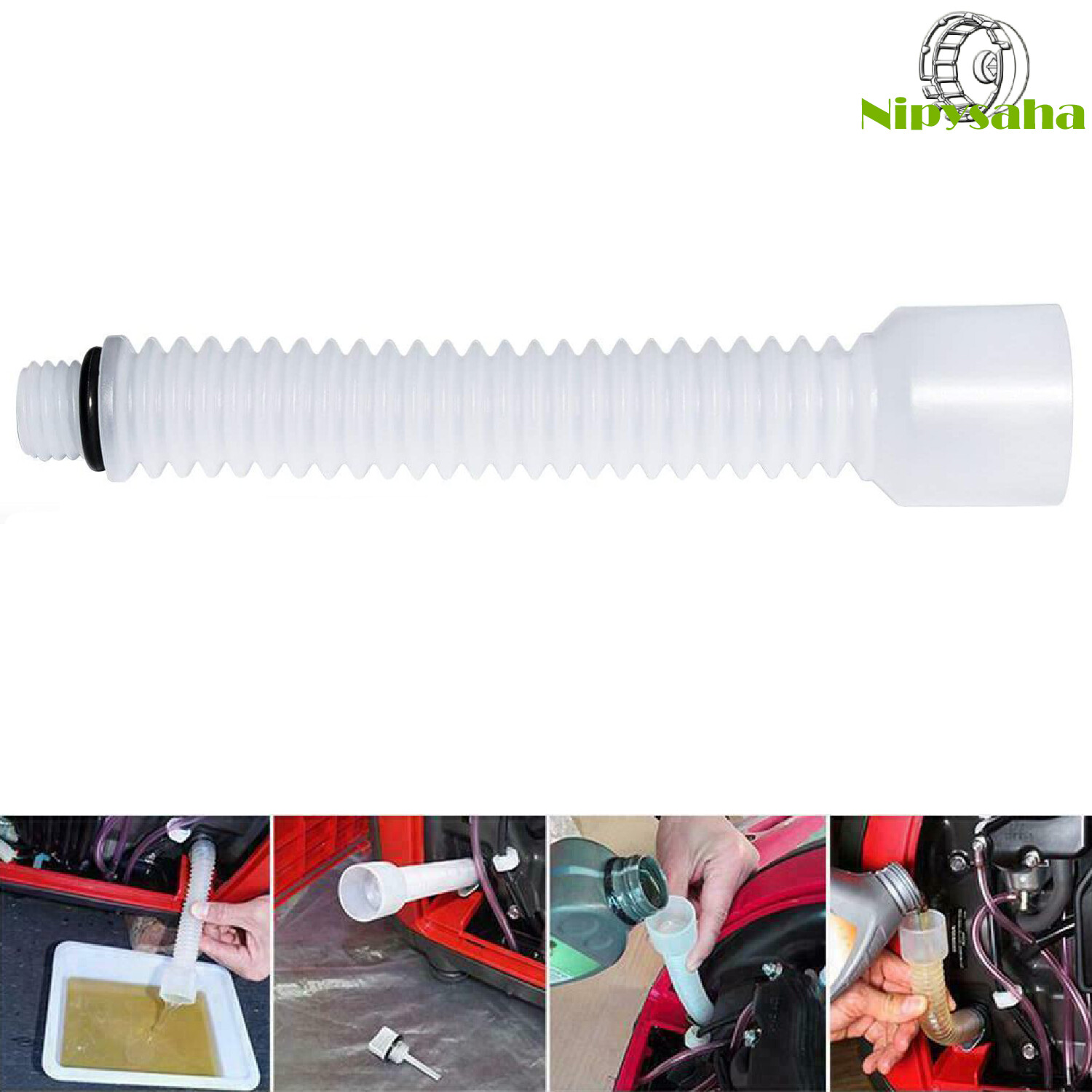 Mess Free Oil Change Funnel Flexible Pipe Fit for Honda Generator