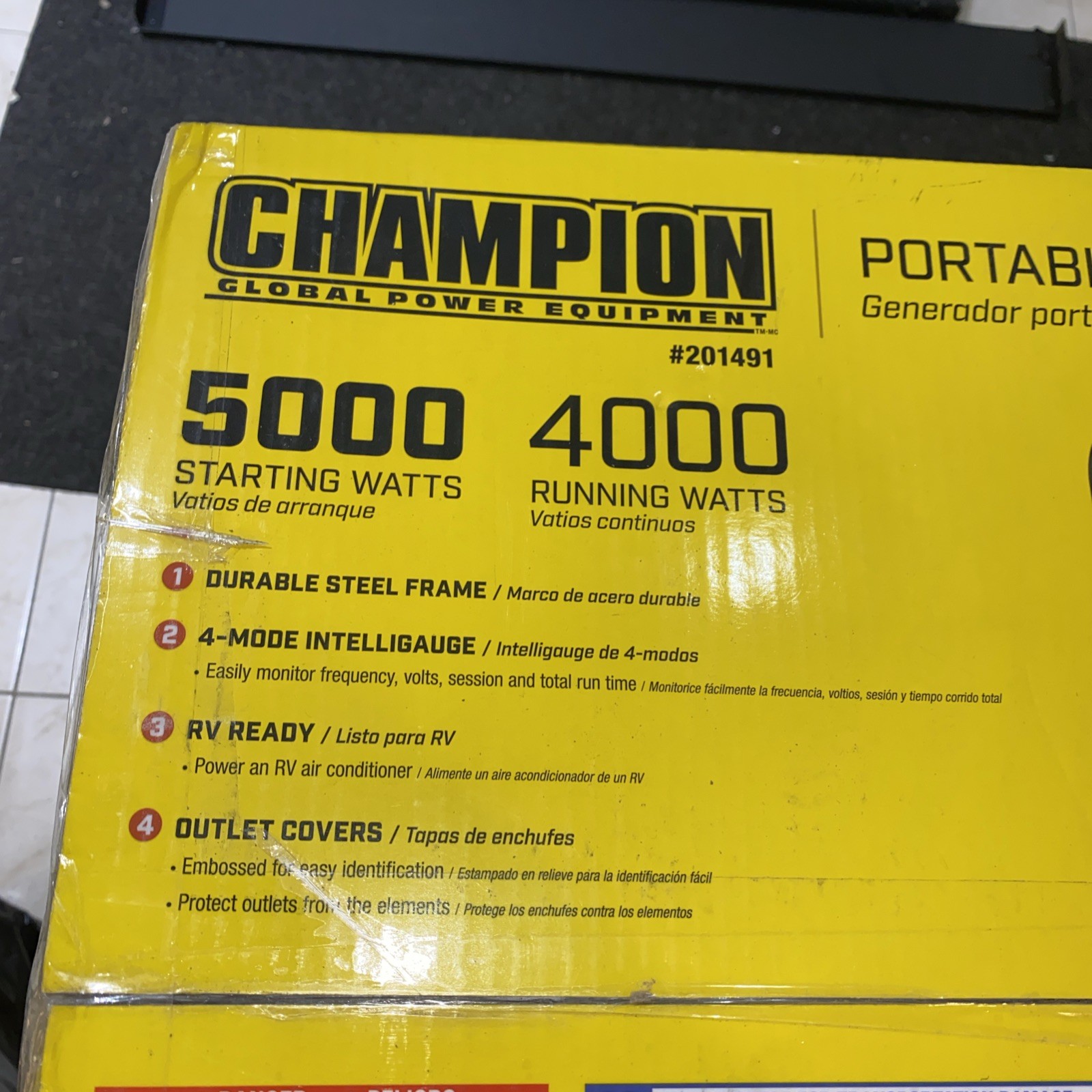 Champion 5,000-W Tri Fuel Gas Portable Generator with CO Sensor
