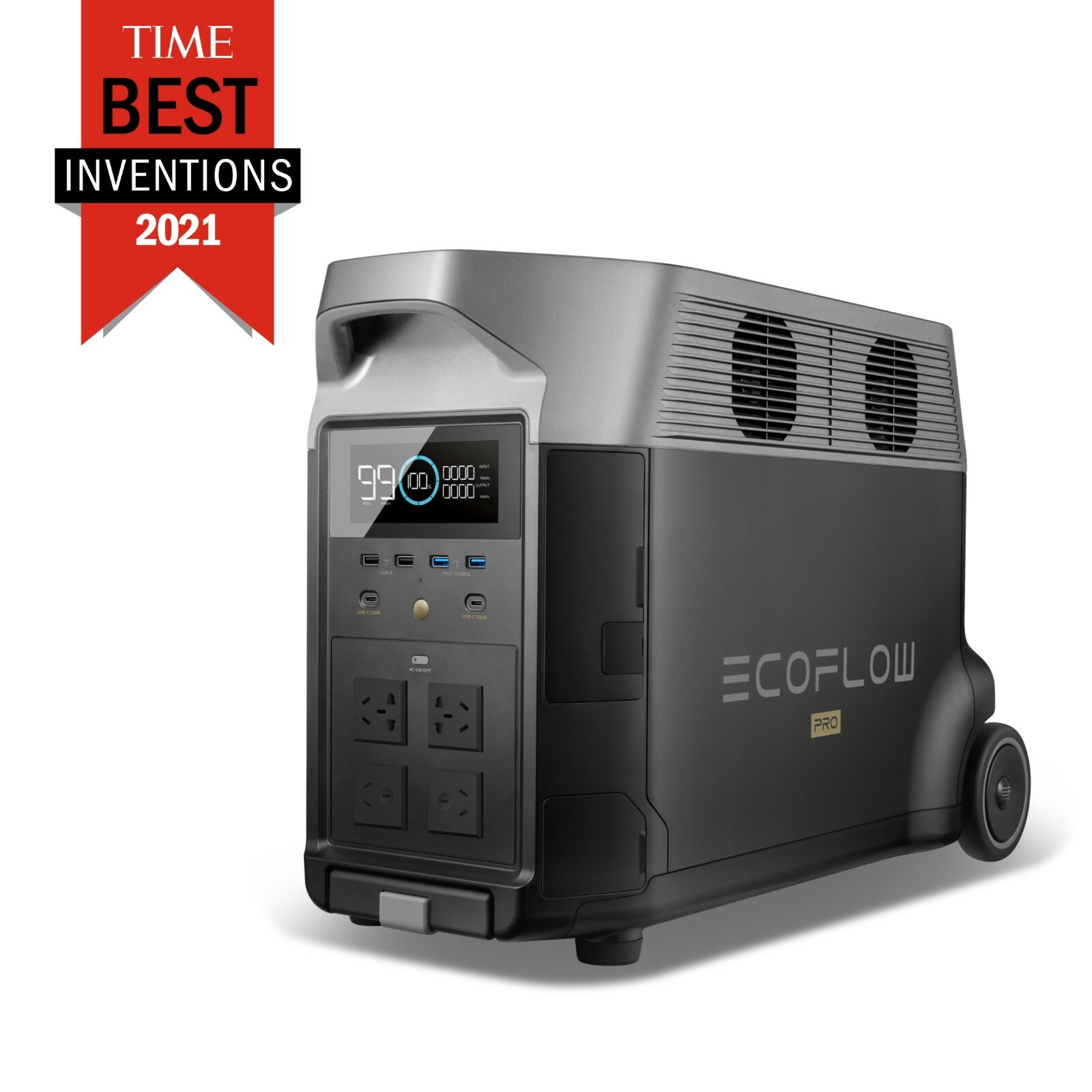 EcoFlow DELTA Pro Power Station+Extra Battery 7200Wh Certified Refurbished, LFP