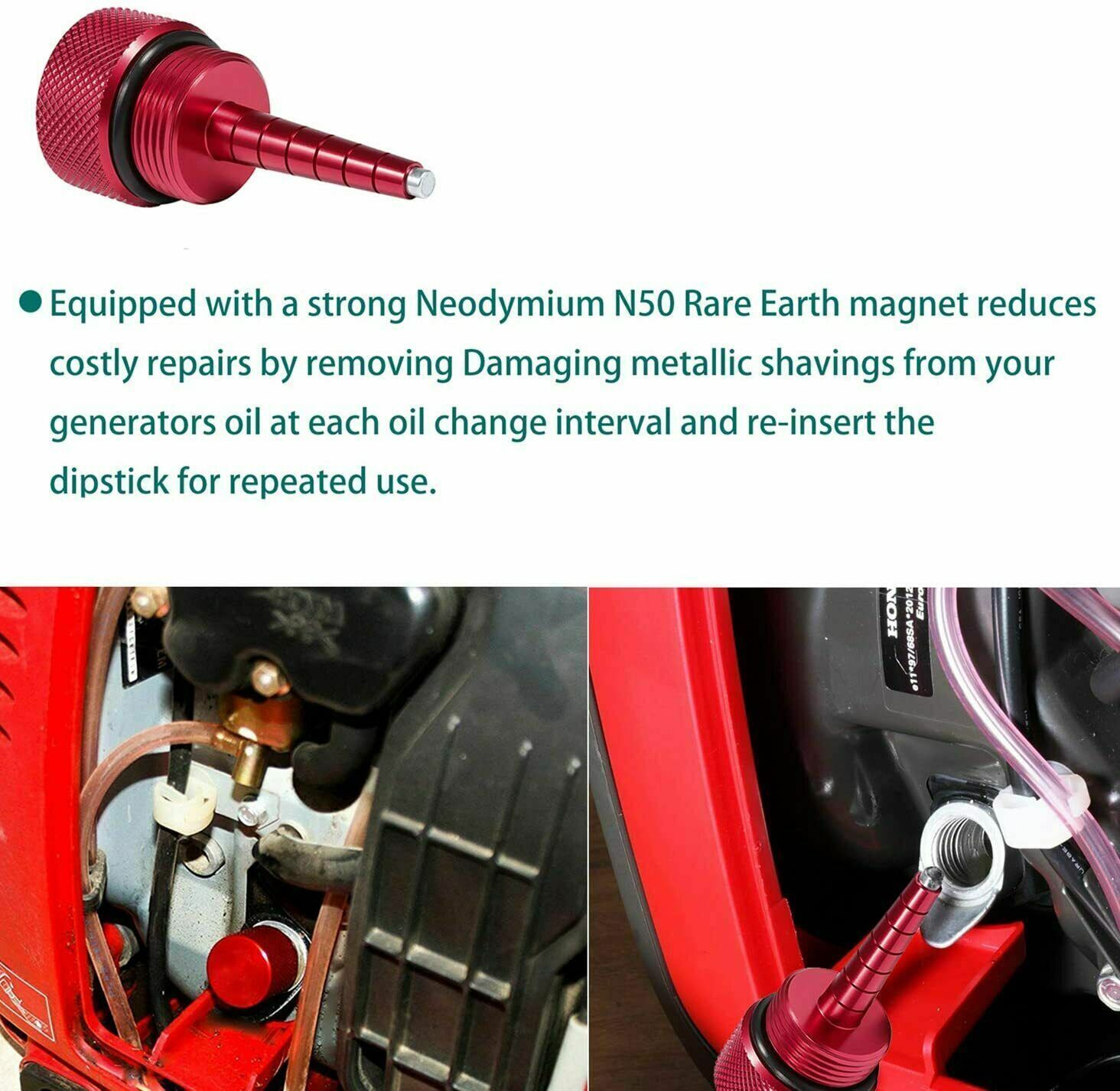 Red Magnetic Oil Dipstick for New Honda Generator EU2200i