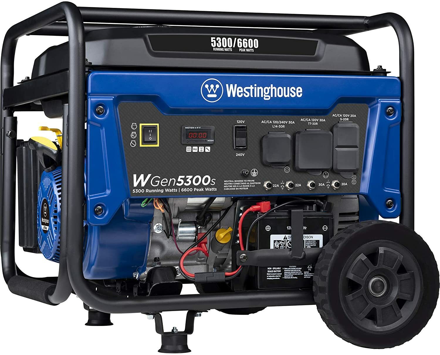 Westinghouse 6,600-W Portable RV Ready Gas Powered Generator with Electric Start