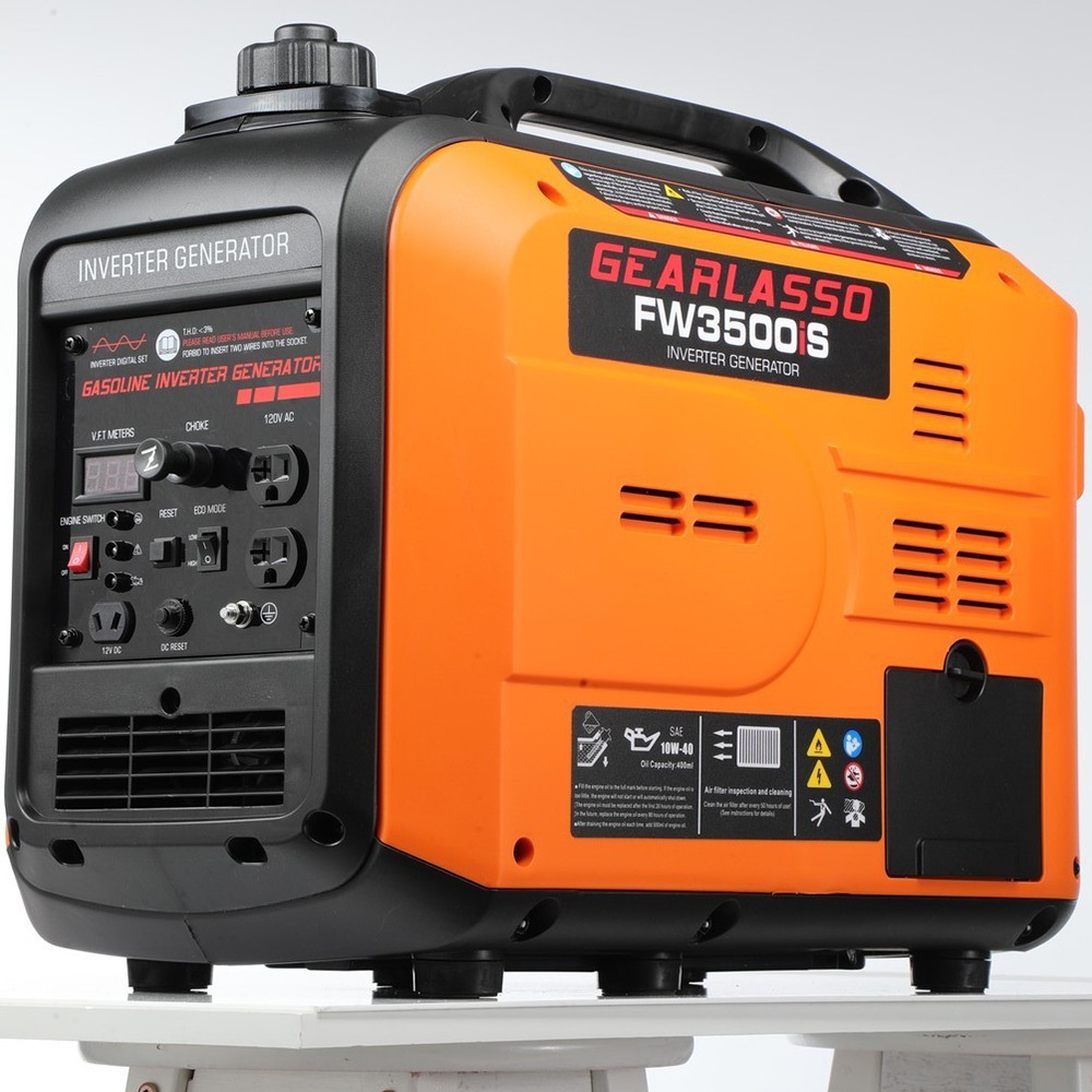 5000W Portable Inverter Generator Quiet Gasoline Powered For Outdoor Camping RV
