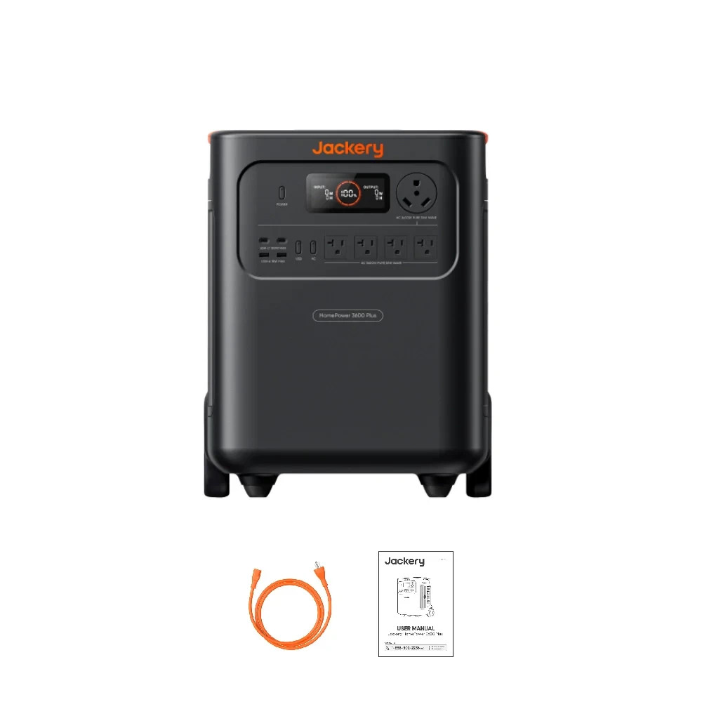 Jackery HomePower 3600 Plus Black 3584Wh Home Back-Up Portable Power Station