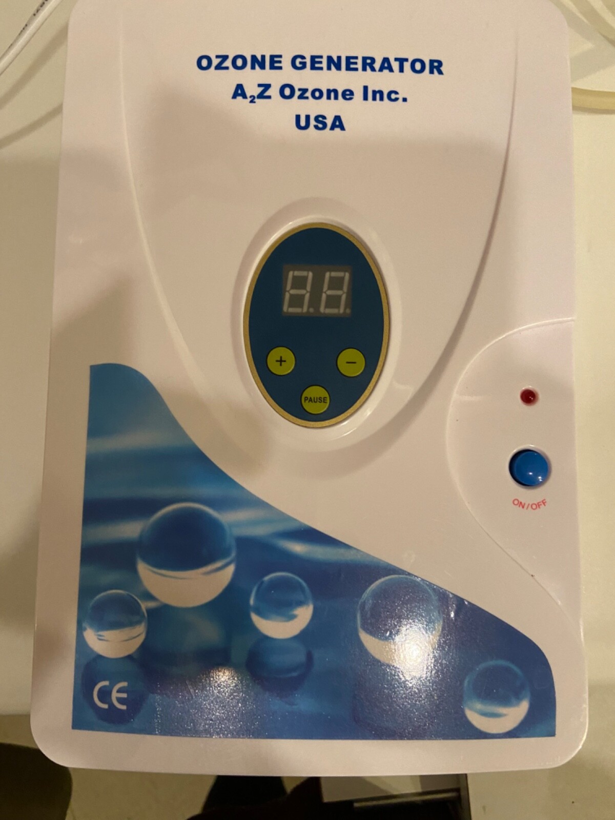 A2Z Aqua-6 Ozone Generator Portable 110V Timer 15-Setting Tested Working