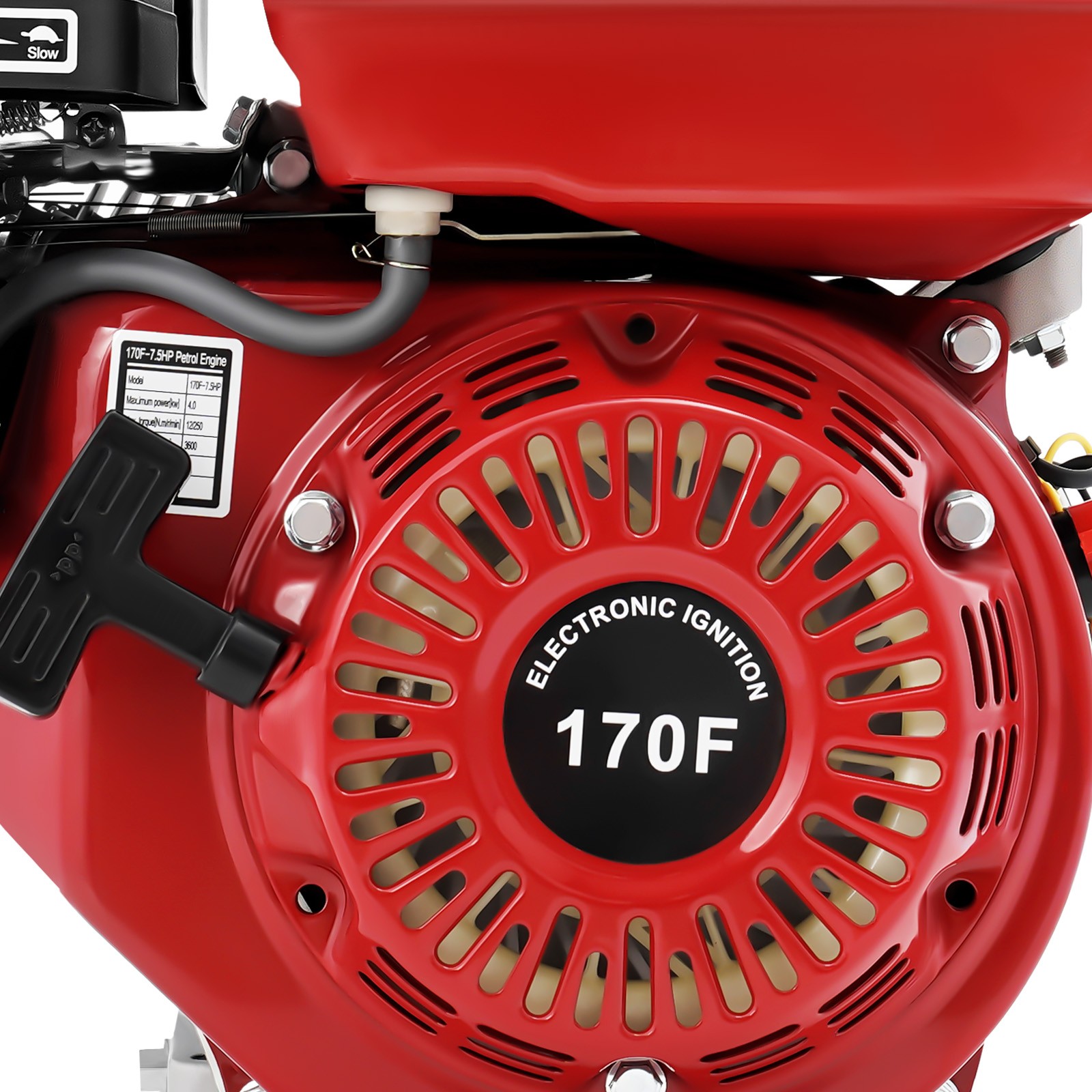 212cc 7.5HP 4-Stroke Pull Start Horizontal Gas Engine Motor For Go Kart Minibike