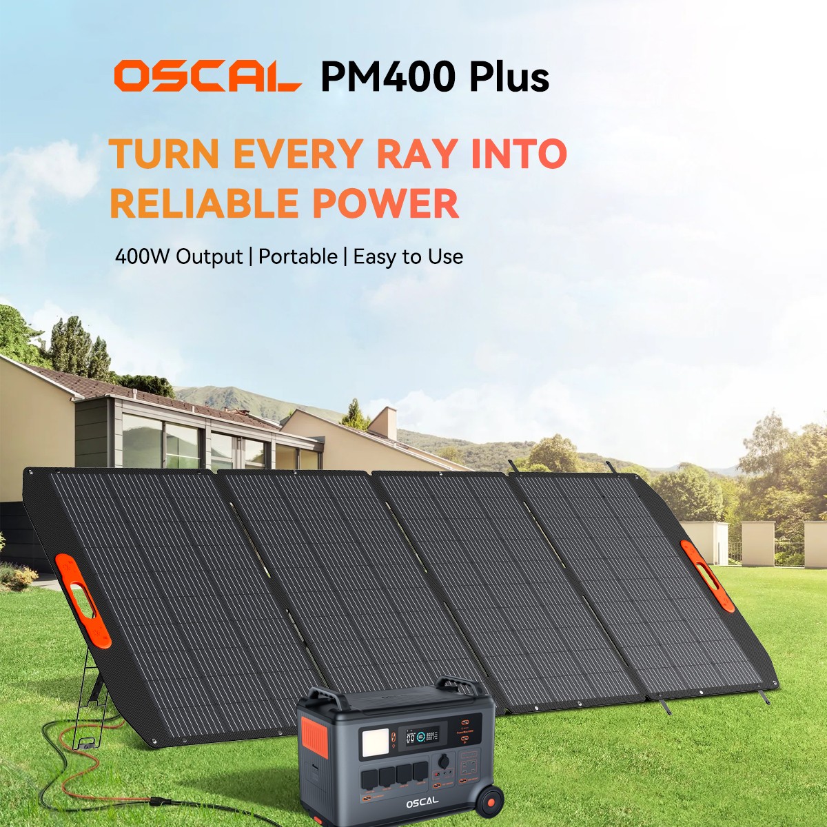 Blackview OSCAL PowerMax 3600W Portable Power Station 3600Wh + 400W Solar Panel