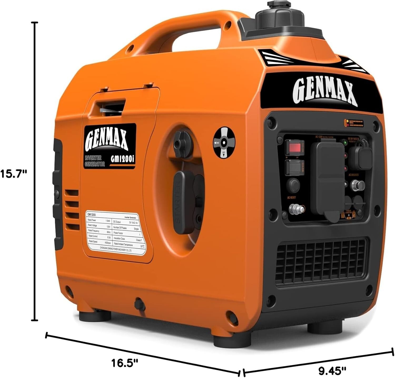 Efficient 1200W Inverter Generator with Eco-Mode – Quiet & Portable Solution