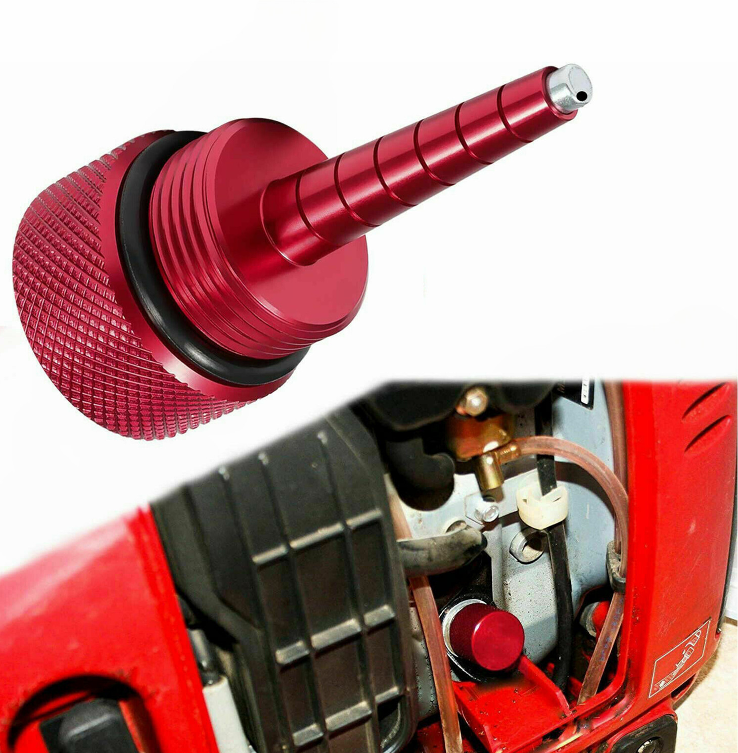 Magnetic Oil Dipstick Generator Oil Dip Stick Red for Honda EU2200i Generator