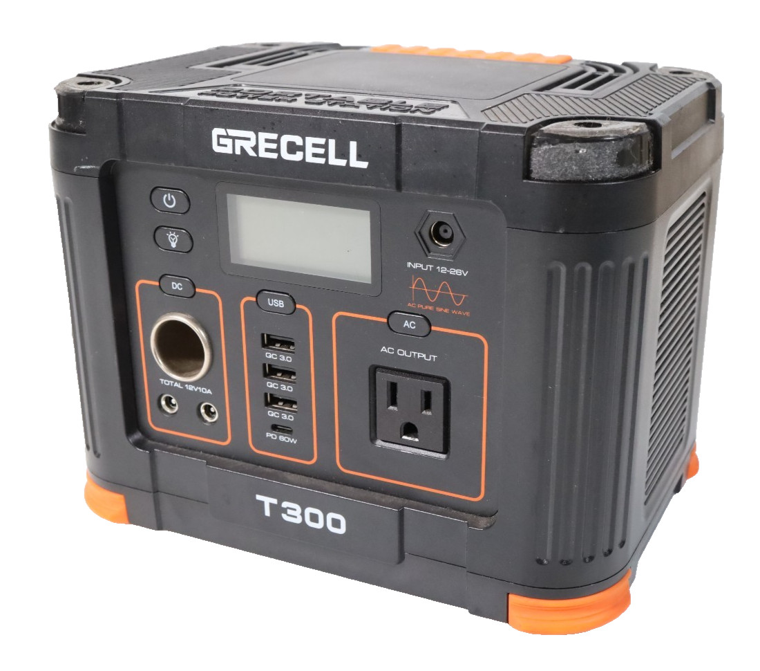 GRECELL 300W 288Wh Solar Generator 110V AC Outlet Portable Power Station