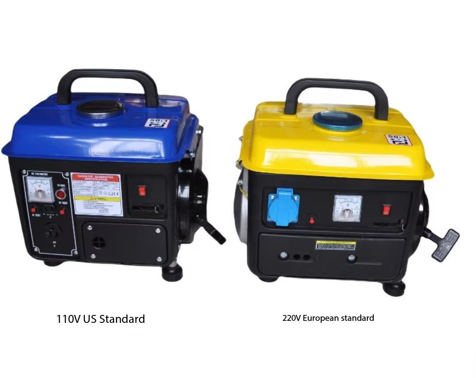 Single-Phase 950W Gasoline Generator for Home Use, 110V/220V Emergency Power