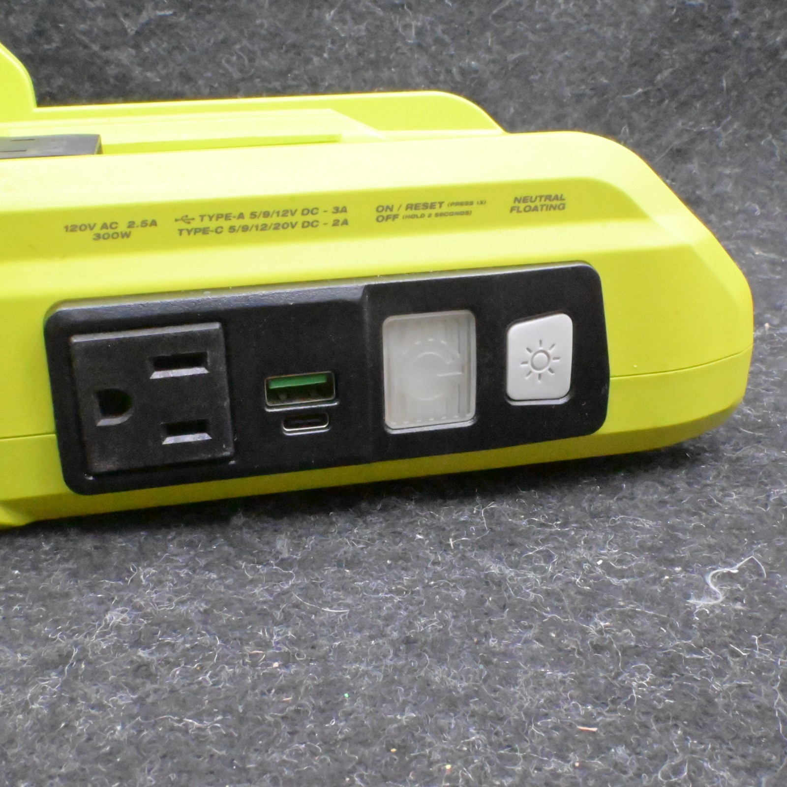 Ryobi Tools 40V Power Source 300W Battery Inverter RYi300BG Tool Only