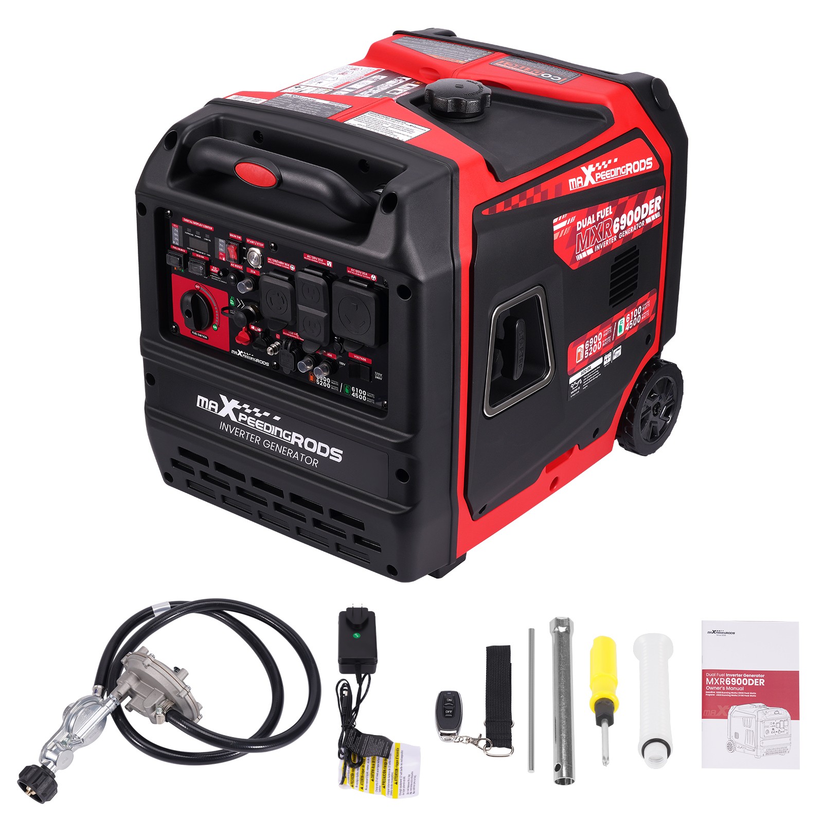 Gas/LPG 120/240V 6900W Inverter Generator for Extreme Weather Home Backup