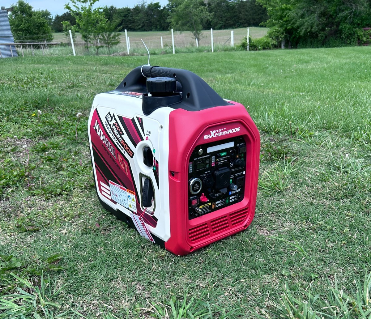 MXR Generator 4000 Watt Dual Fuel Inverter Gas Propane Bluetooth App RV Power