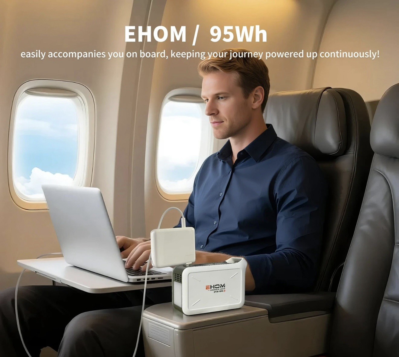 Ehom EP100-2 95Wh 120W Portable Power Station Camping Solar Generator Lithium