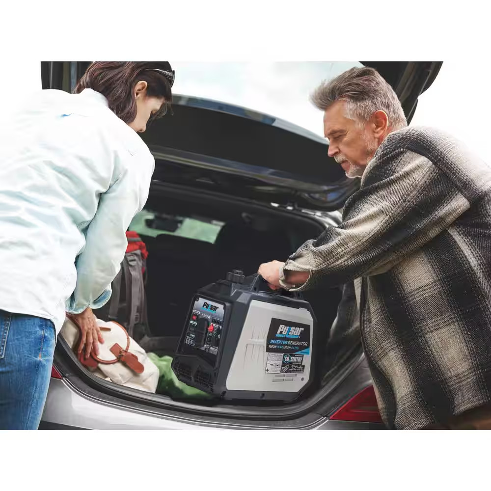 1600-Watt Recoil Start Gasoline Powered Inverter Generator with CO Alert