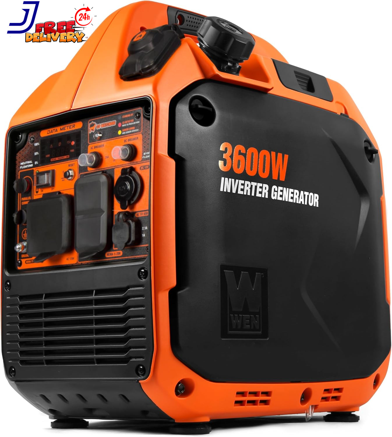 Lightweight 3600-Watt Dual Fuel Rv-Ready Portable Inverter Generator with Fuel