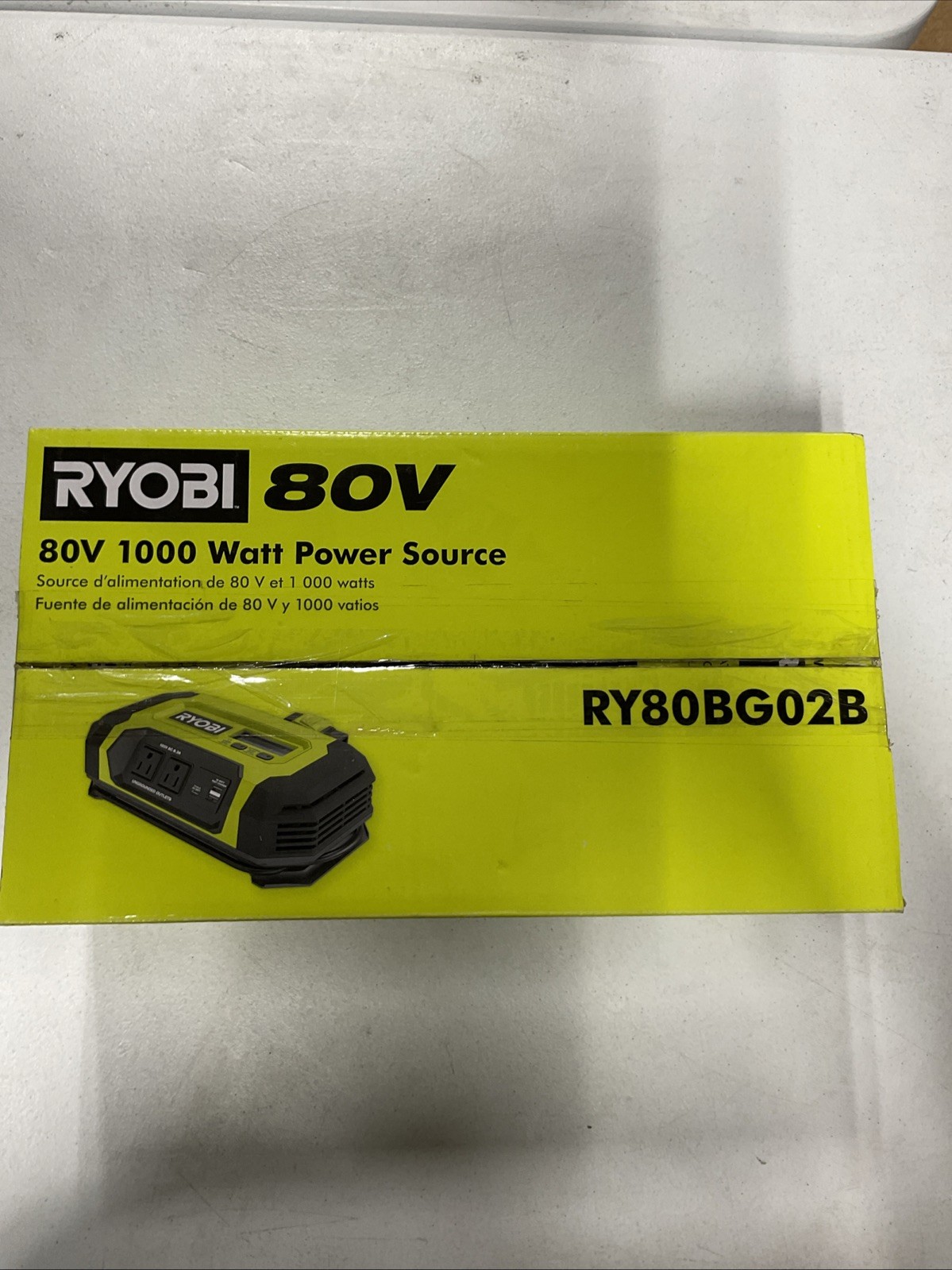 RYOBI 80V 1000-Watt Inverter Power Source Tool Only RY80BG02B (OB)