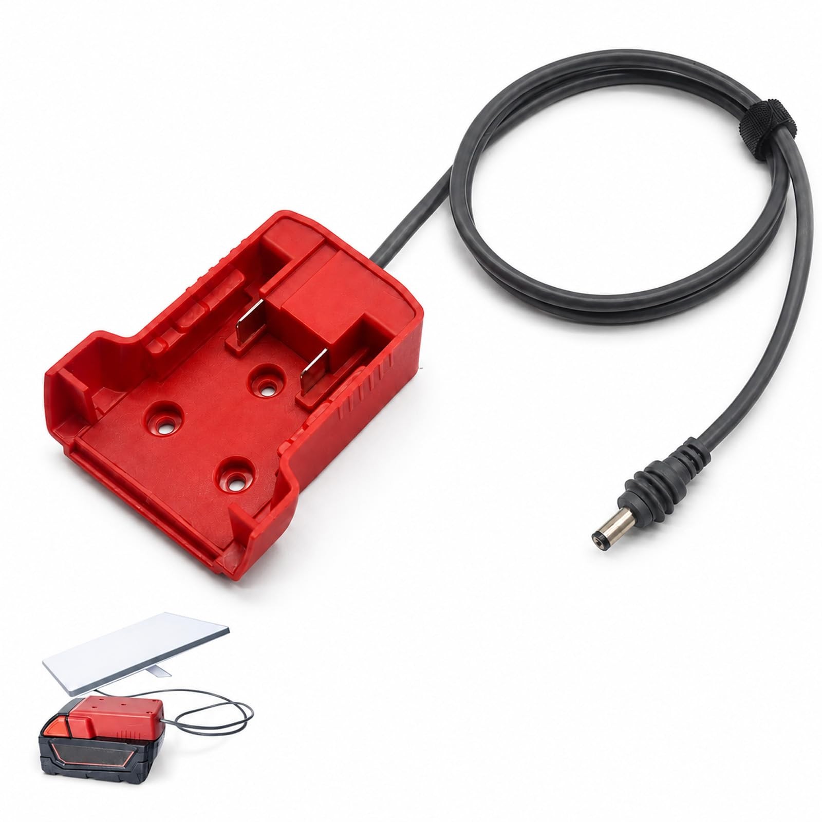 Starlink Mini Battery Adapter Compatible with Milwaukee M18 Batteries Red