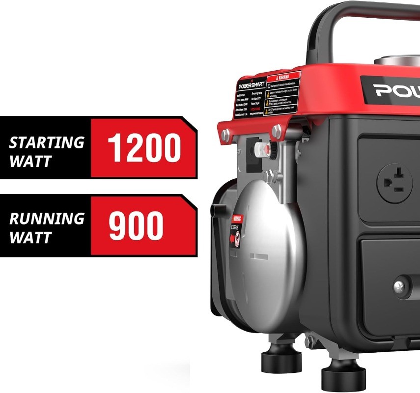 1200-Watt Portable Generator with Super Quiet Ultralight for Camping