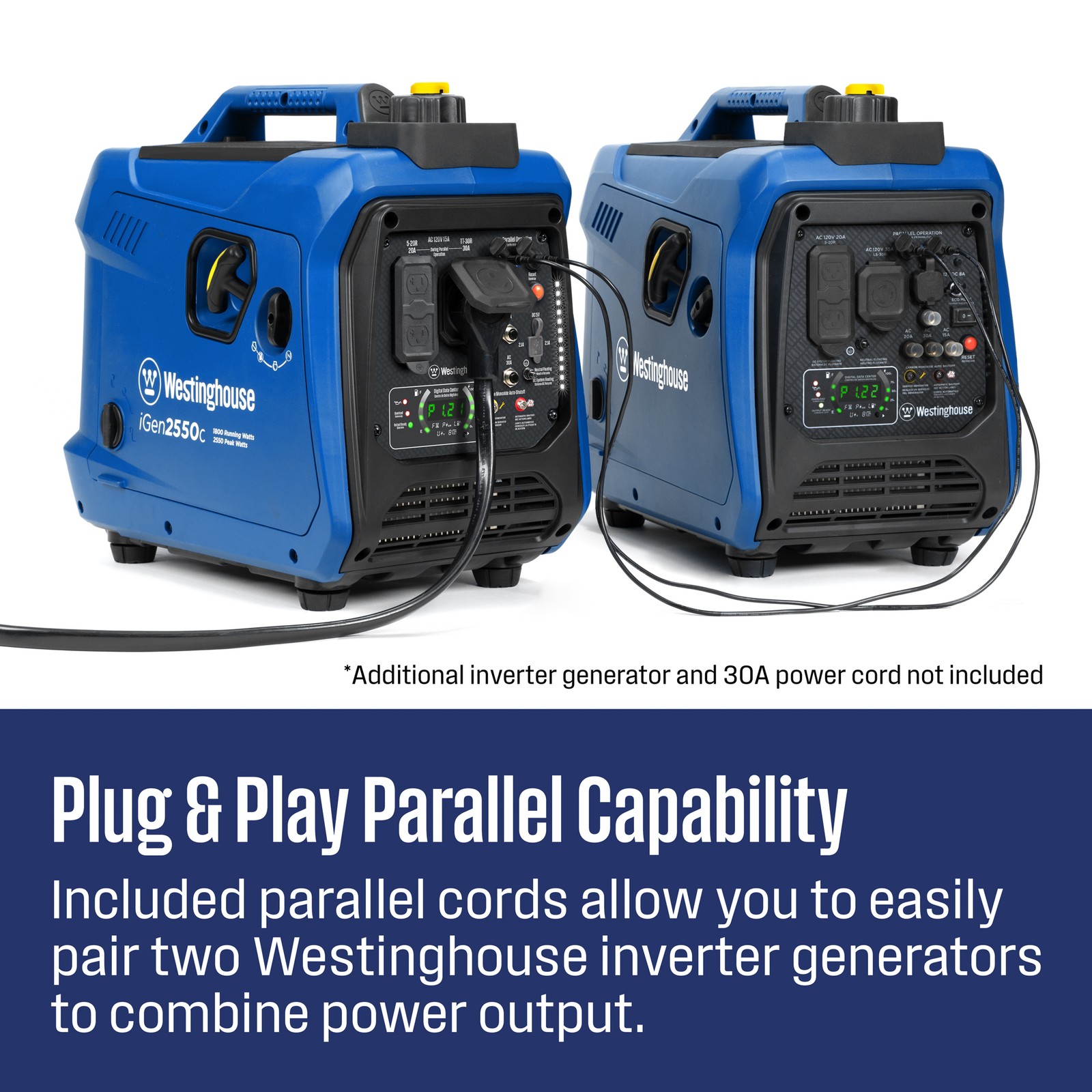 Westinghouse Open Box 2550 Watt Gas Portable Inverter Generator