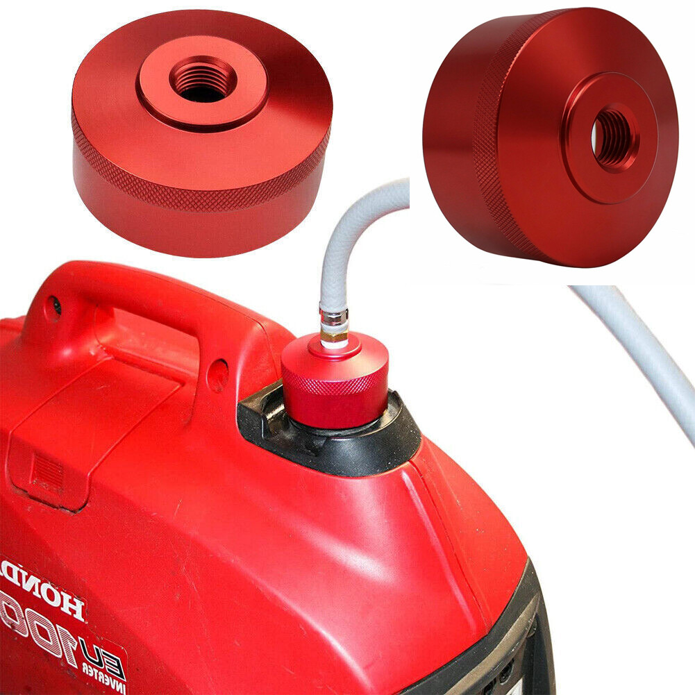 Extended Run Fuel Gas Cap Red For Honda Generator EU2000i EU2200i 1/4″NPT Line