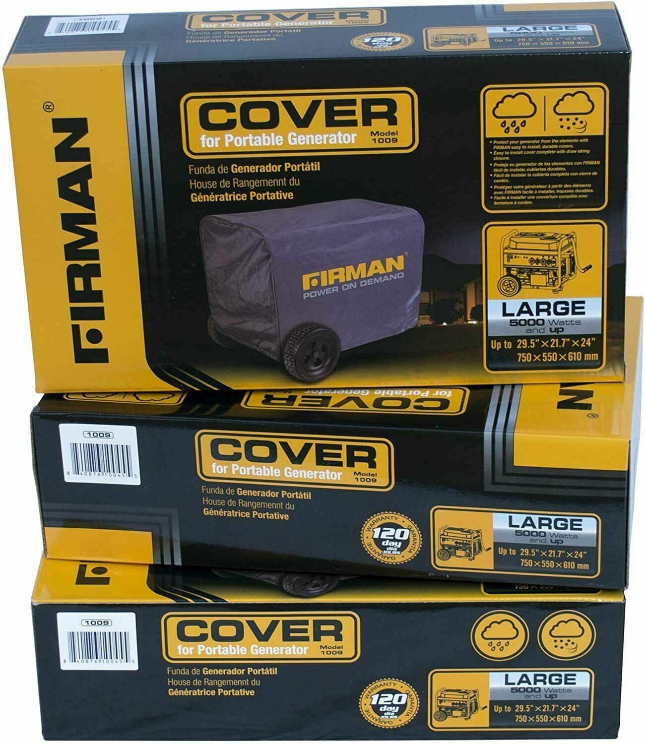 29.5″ x 21.7″ x 24″ Portable Generator Cover for 5,700W – 8,000W Firman HO8051