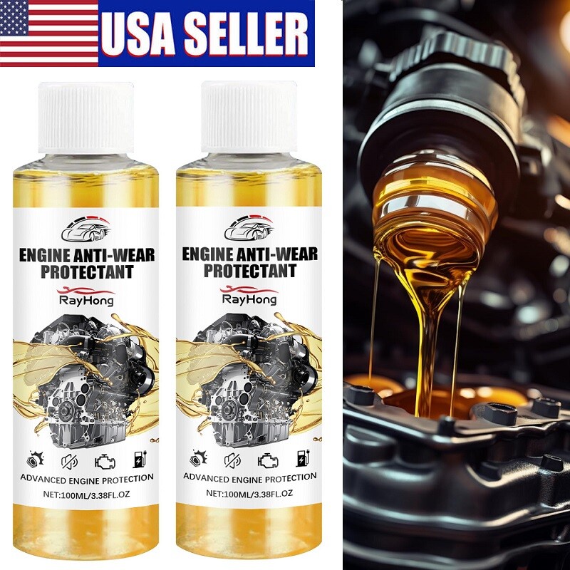 2Pcs Anti-Wear Engine Treatment Oil Additive Highly Effective Engine Protectant