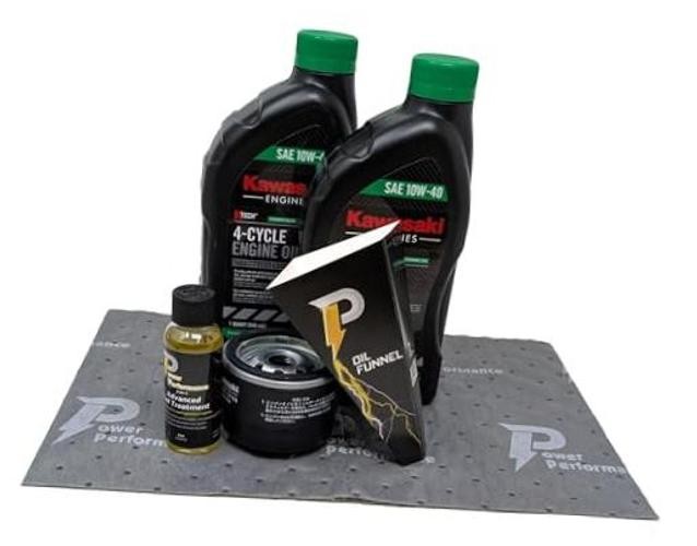 Power Performance 10W-40 Oil Change Kit for Kawasaki 49065-0721 (0736)