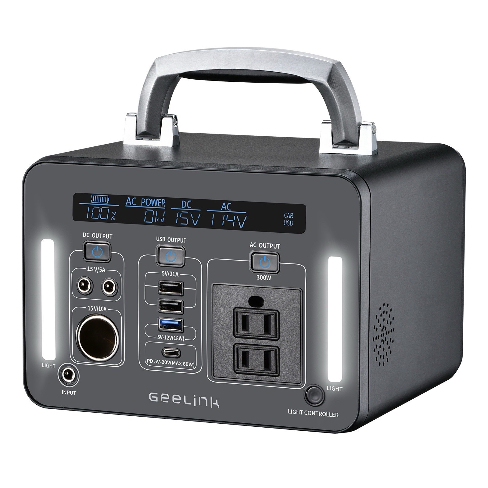 500Wh Li-ion Battery Portable Power Station for Outdoor Camping Power Supply