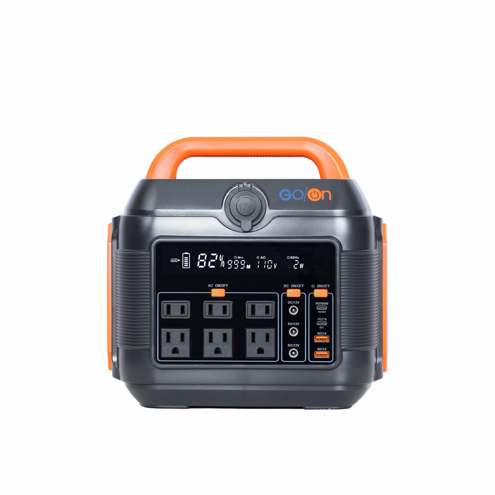GoOn 600 Watt Portable Power Generator with Built-in 3 Setting LED Lamp