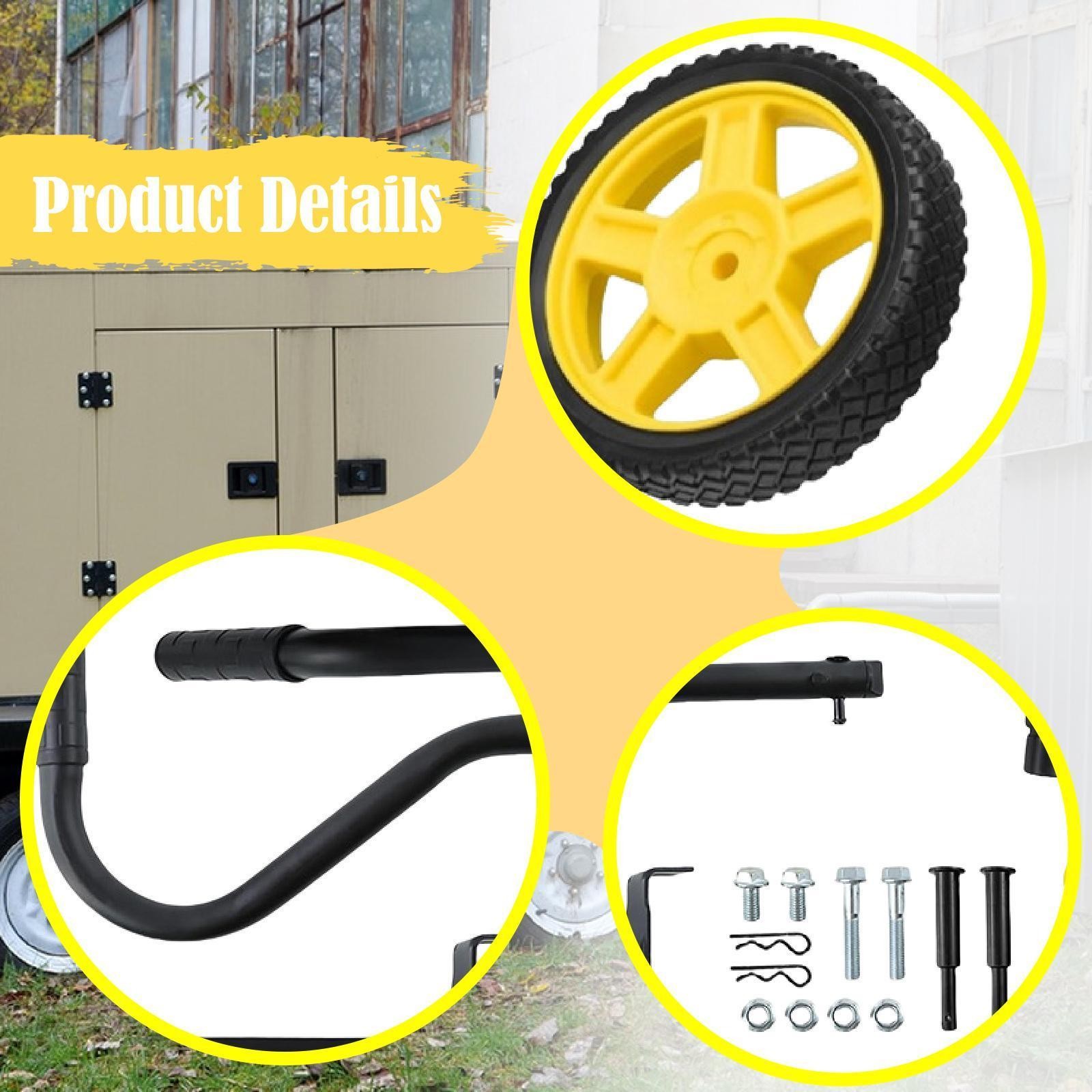 Generator Wheel Kit 40065 Sturdy Directly Replace for 2800-4750W 3000-5500W