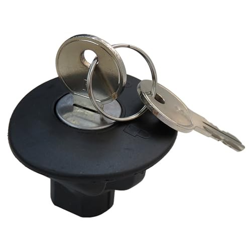 8U5Z9C268B Black Locking Gas Fuel Tank Cover Plug Cap with 2 Keys For Ford