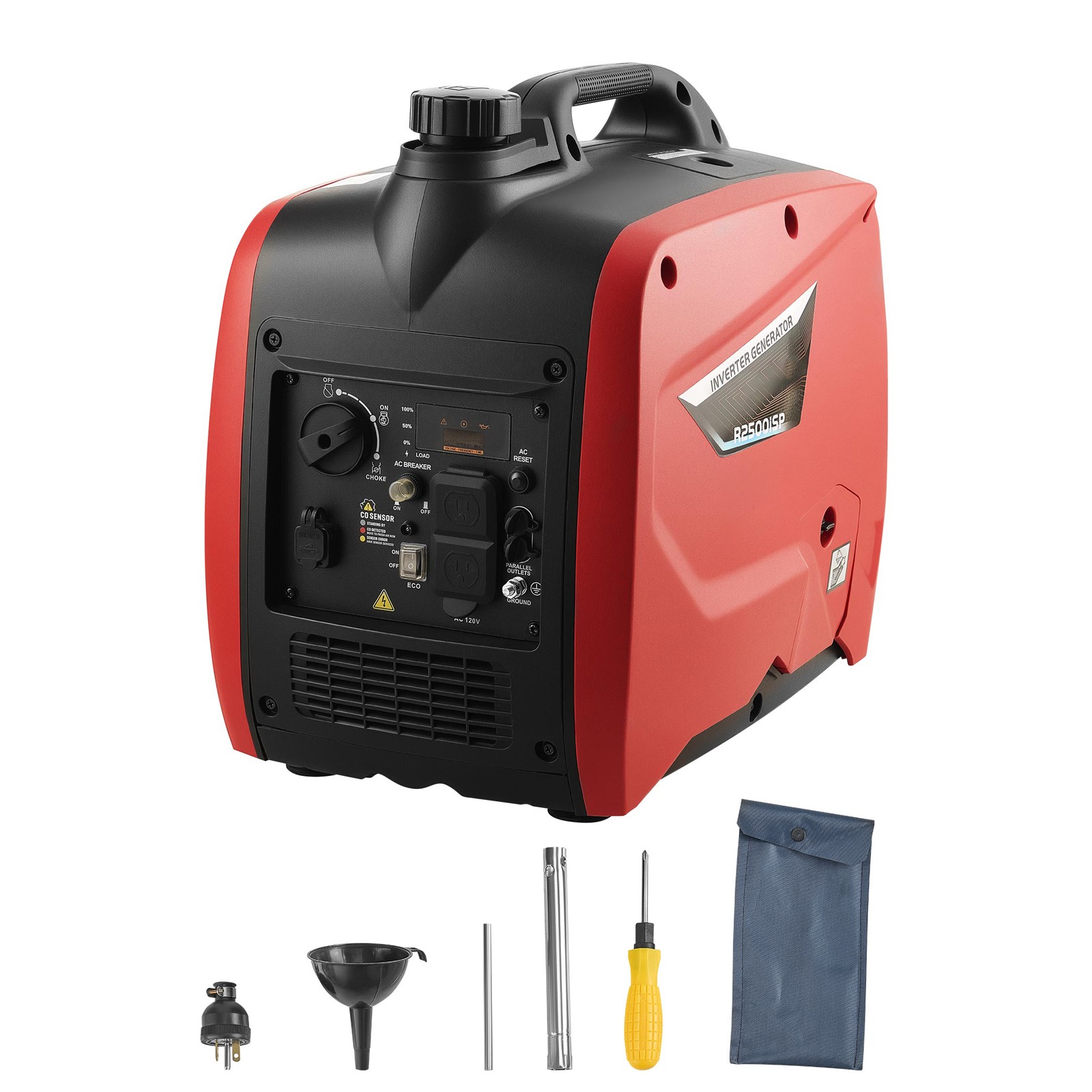 Uimoso 3000W Gas Portable Inverter Generator 122cc 4-Stroke Engine Quiet Run
