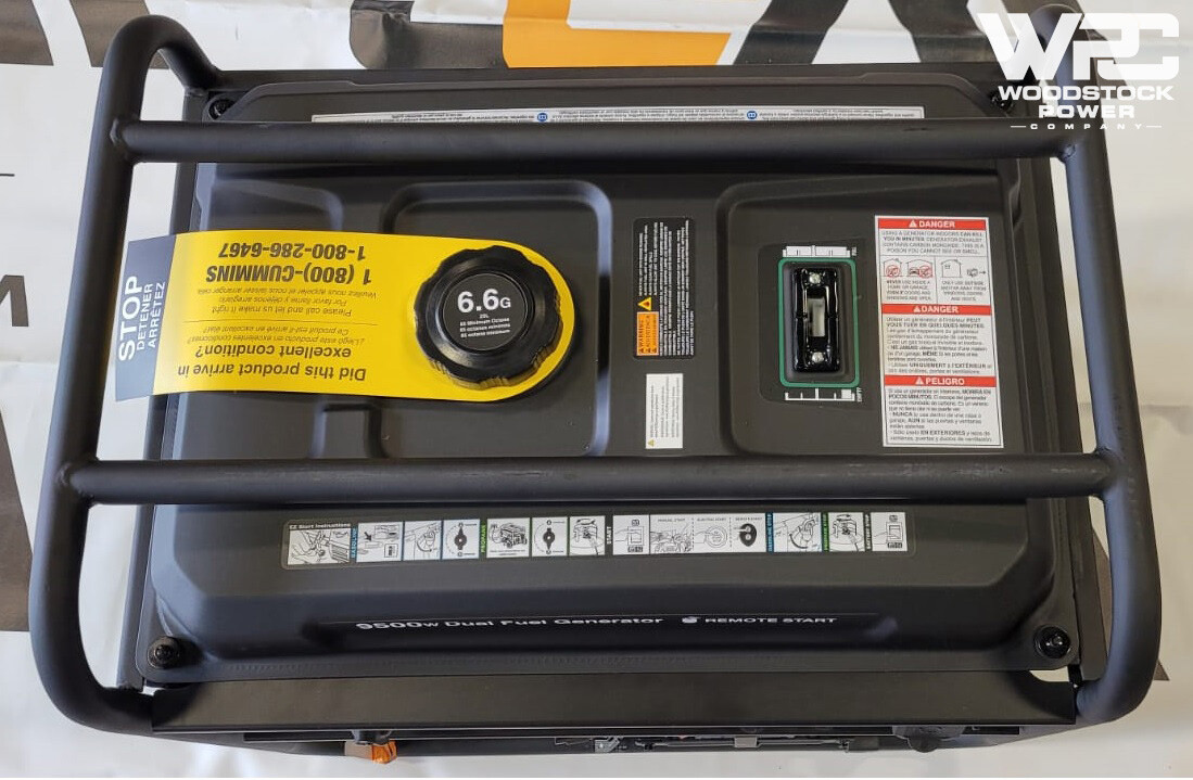 Cummins Onan P9500df Dual Fuel Portable Generator – Black