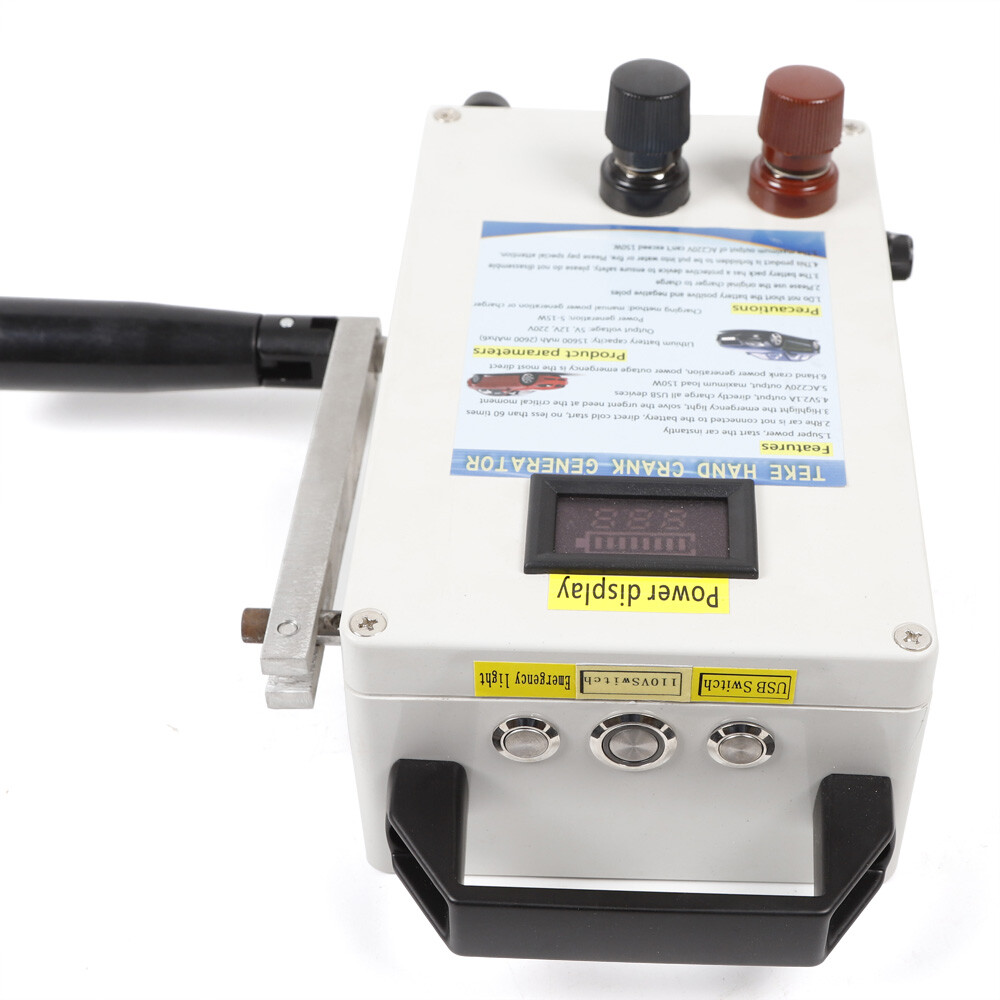 Emergency Survival Power Energy 150W Portable Manual Hand Crank Dynamo Generator