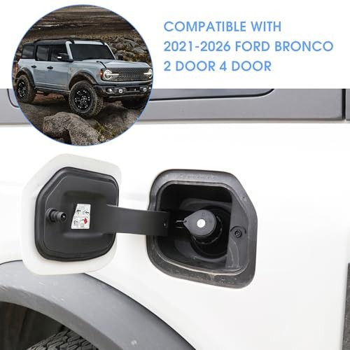 Locking Gas Cap Lock And Key For Bronco, Anti-Theft Locking Fuel Cap Gas Tank