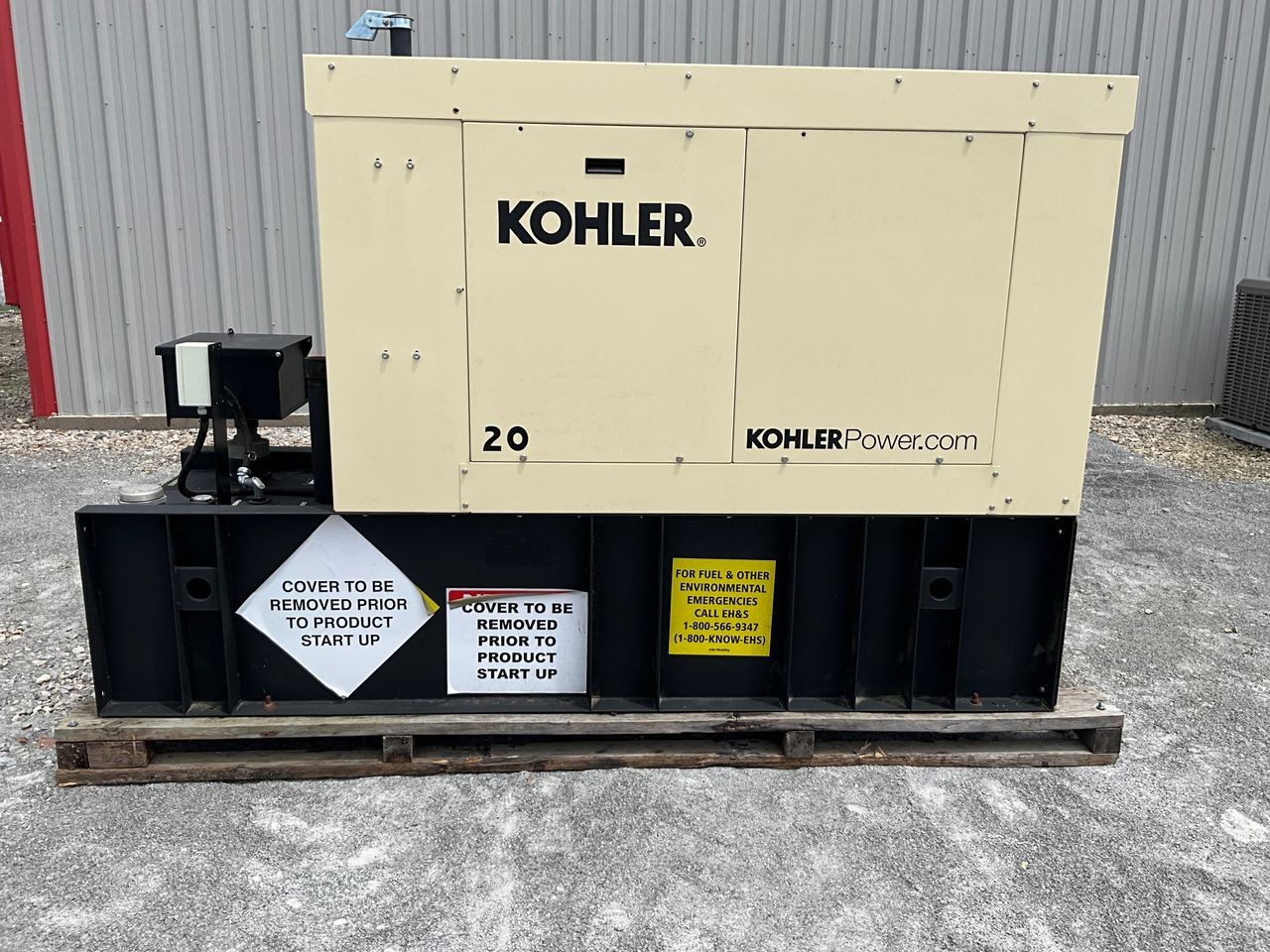 2019 New Surplus 22kW Kohler Diesel Genset