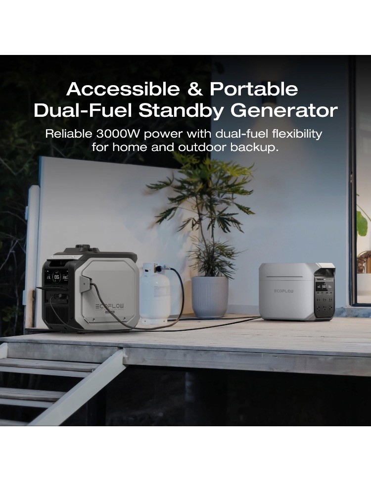 EcoFlow SG3000 Smart Generator Dual Fuel LPG & Gas Powered for DELTA 3 Series