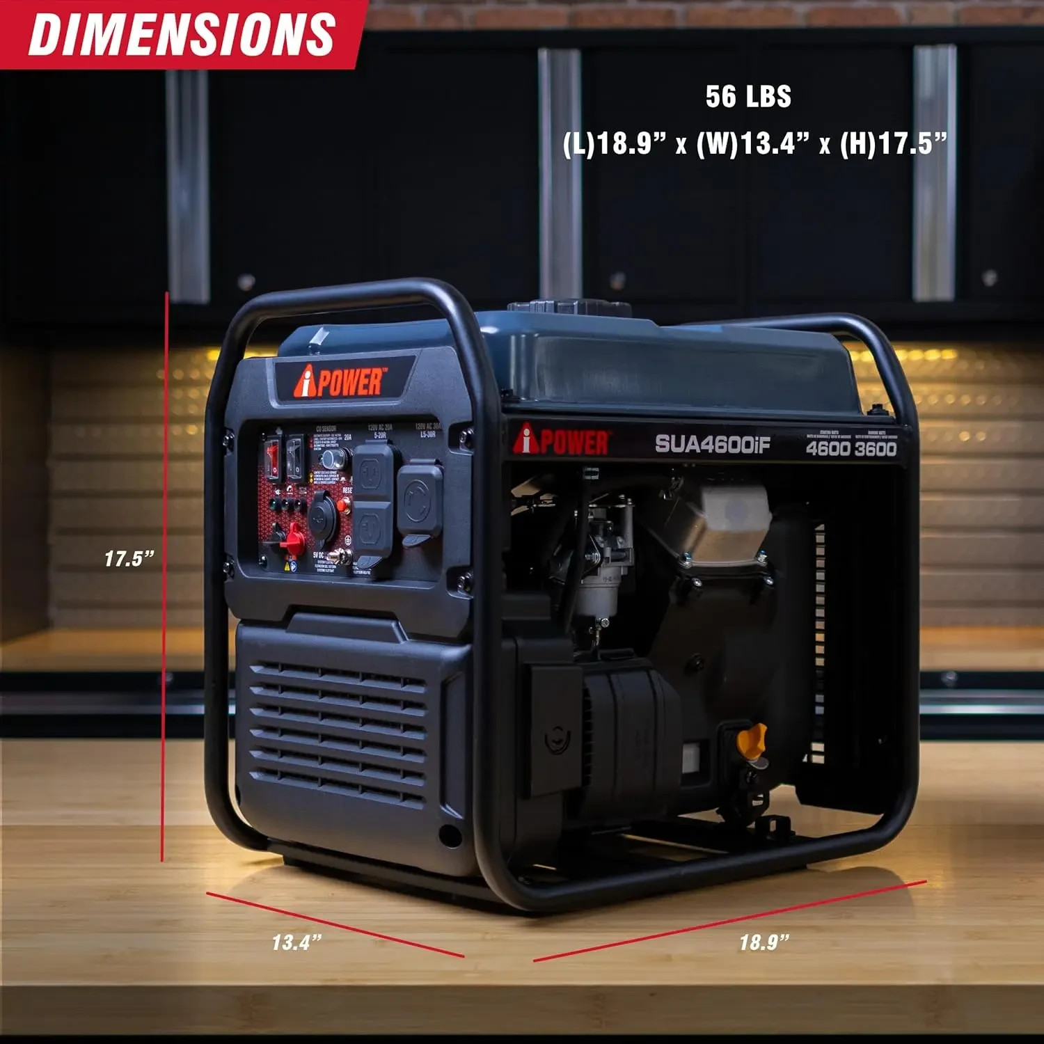 4600W RV-Ready Quiet Portable Inverter Generator Gas Powered, Ultra-lightweight