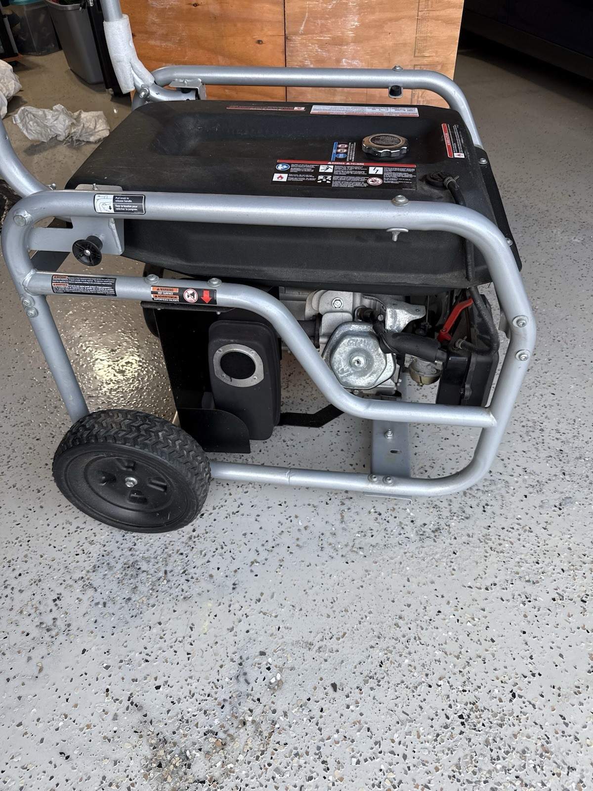 PowerStroke 6000/7500 Watt Portable Gas Generator 120V/240V w/ Cables & Manual