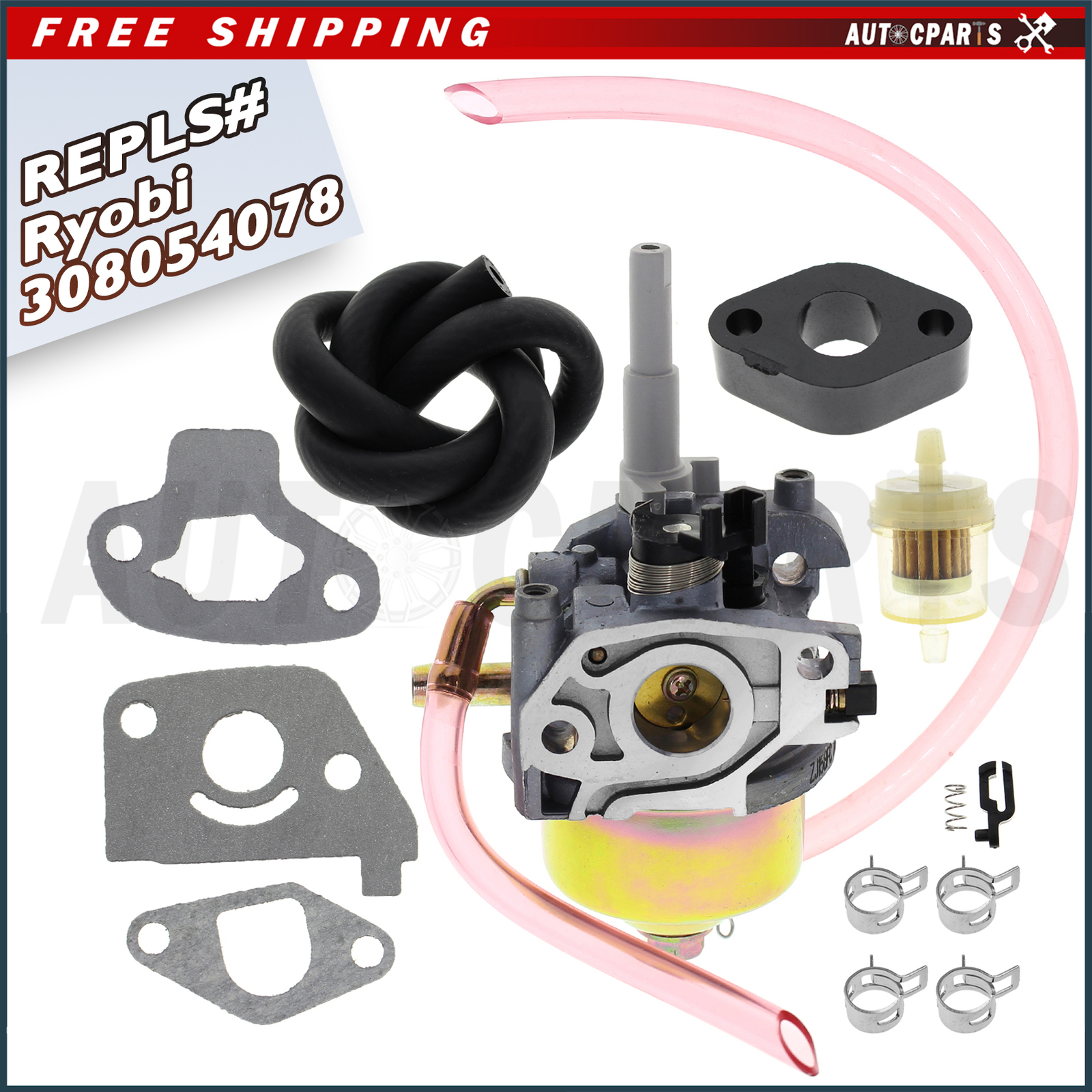 For RYOBI RYI2200 1800 2200 Watts Inverter Generator 308054078 Carburetor Carb