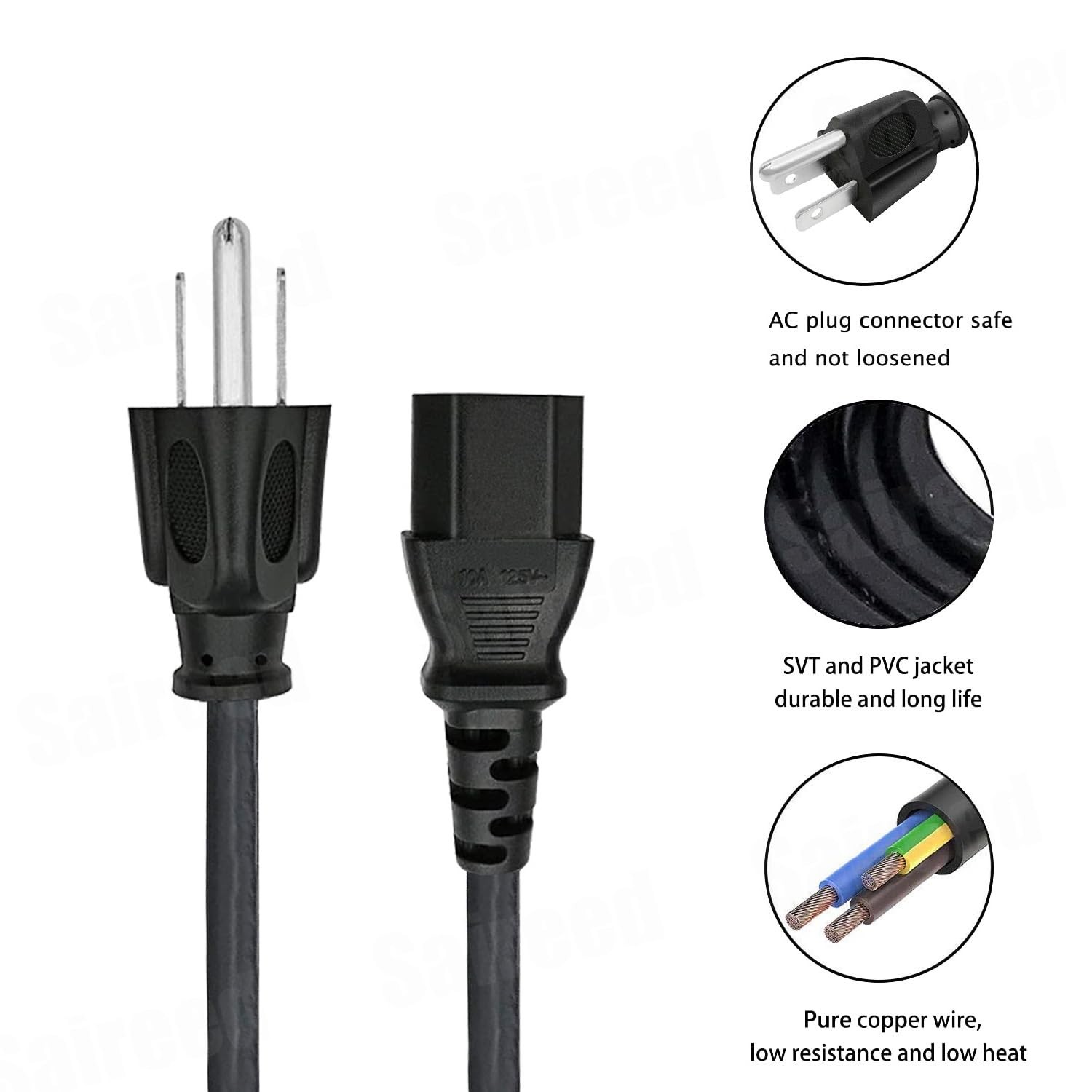 Power Cord Replacement for EF EcoFlow River 2 River pro River 2 pro River 2 max