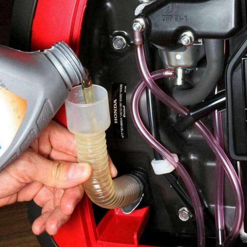 Plastic Mess Free Oil Change Funnel Tube Flexible Pipe fit for Honda Generator